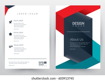 Cover Design Vector template set  Brochure, Annual Report, Magazine, Poster, Corporate Presentation, Portfolio, Flyer, Banner, Website. A4 size