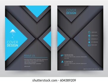 Cover Design Vector template set  Brochure, Annual Report, Magazine, Poster, Corporate Presentation, Portfolio, Flyer, Banner, Website. A4 size