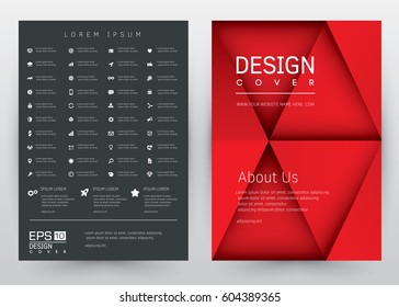 Cover Design Vector template set  Brochure, Annual Report, Magazine, Poster, Corporate Presentation, Portfolio, Flyer, Banner, Website. A4 size