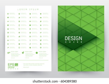 Cover Design Vector template set  Brochure, Annual Report, Magazine, Poster, Corporate Presentation, Portfolio, Flyer, Banner, Website. A4 size