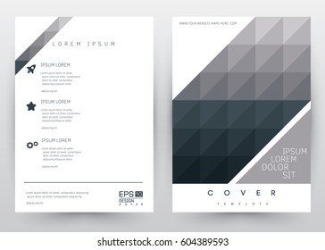 Cover Design Vector template set  Brochure, Annual Report, Magazine, Poster, Corporate Presentation, Portfolio, Flyer, Banner, Website. A4 size