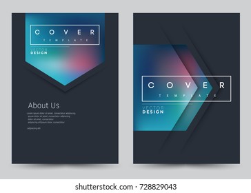 Cover Design Vector template set Brochure, Annual Report, Magazine, Poster, Corporate Presentation, Portfolio, Flyer, Banner, Website. A4 size