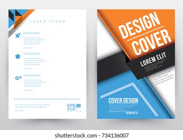 Cover Design Vector template set Brochure, Annual Report, Magazine, Poster, Corporate Presentation, Portfolio, Flyer, Banner, Website. A4 size