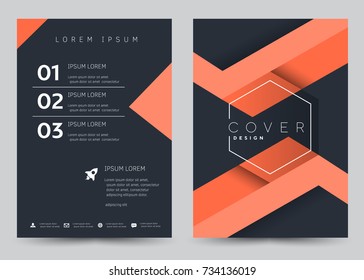 Cover Design Vector template set Brochure, Annual Report, Magazine, Poster, Corporate Presentation, Portfolio, Flyer, Banner, Website. A4 size