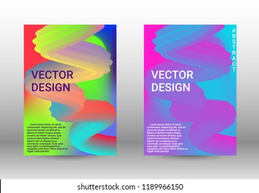 Cover design. Wave Flow Shape. Abstract 3d Background.   Modern Vector Illustration.
