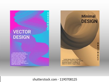 Cover design. Wave Flow Shape. Abstract 3d Background.   Modern Vector Illustration.