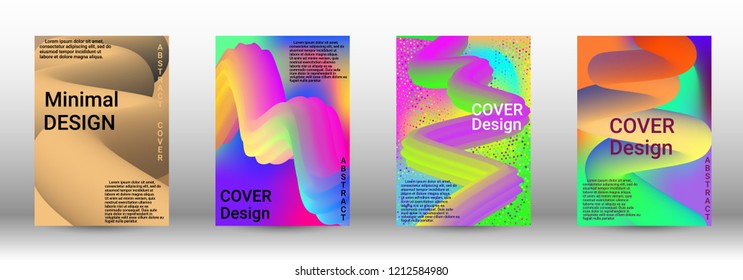 Cover design. Wave Flow Shape. Abstract 3d Background.   Modern Vector Illustration.