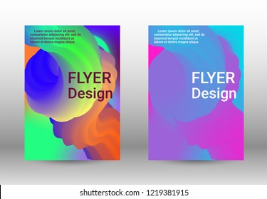 Cover design. Wave Flow Shape. Abstract 3d Background.   Modern Vector Illustration.
