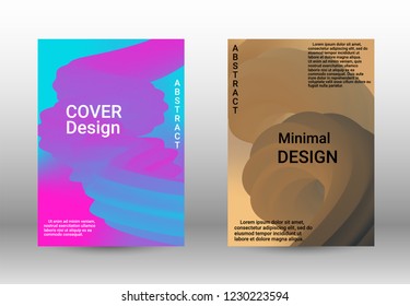 Cover design. Wave Flow Shape. Abstract 3d Background.   Modern Vector Illustration.