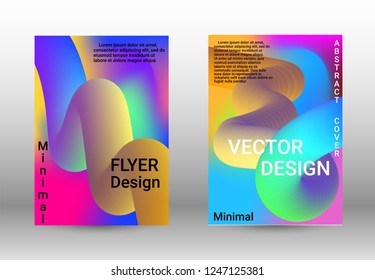 Cover design. Wave Flow Shape. Abstract 3d Background.   Modern Vector Illustration.