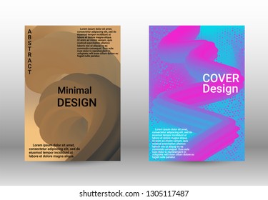 Cover design. Wave Flow Shape. Abstract 3d Background.   Modern Vector Illustration.