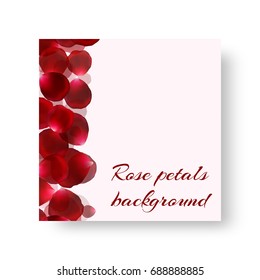 Cover design for women's catalog with chic red rose petals