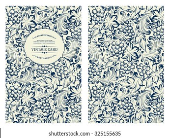 Cover design for you personal cover. Vine pattern. Vine theme for book cover. Wine texture illustration in style of engraving. Vector illustration. 