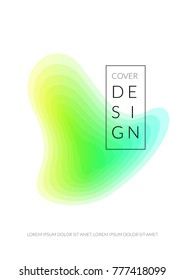  Cover Design.Background with Gradient Shapes of Different colors.  Template for Business Broshure,
Cover Book, Magazine, Leaflet, Booklet.Beautiful Template for Your Design