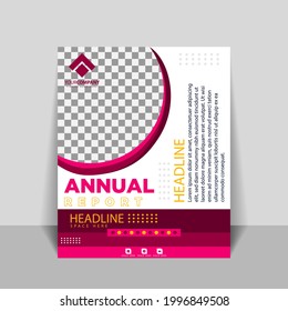 Cover designs for annual reports and business catalogs, magazines, pamphlets or booklets. Brochure template layout. Cover sample image. Template Design