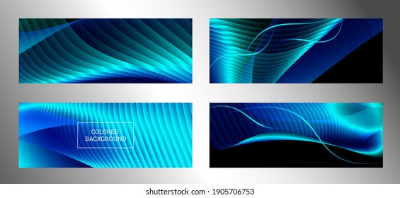 Diseño de portada. Bandas con revestimiento metálico de color, gradiente. Fondo creativo, fondo de pantalla, portada de la revista. vector EPS