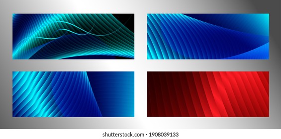 Diseño de portada. Bandas con revestimiento metálico de color, gradiente. Fondo creativo, fondo de pantalla, portada de la revista. vector EPS