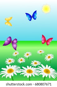 Cover design.Summer Landscape