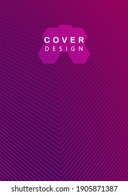 Cover design,triangular line elements,two gradients,for book cover design,annual report,vector illustration.