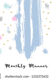 Cover for diary, planner. Abstract background. Digital design. Vector