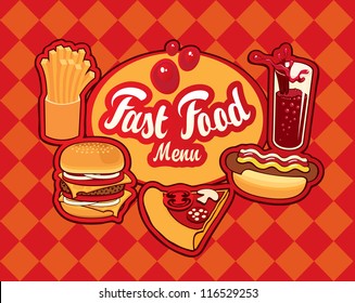 Cover for fast food menu