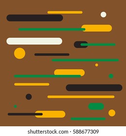 Cover with flat geometric colorful backgrounds. Applicable for Banners, Placards, Posters flat vector
