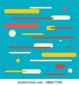 Cover with flat geometric colorful backgrounds. Applicable for Banners, Placards, Posters flat vector