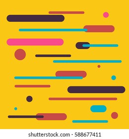 Cover with flat geometric colorful backgrounds. Applicable for Banners, Placards, Posters flat vector
