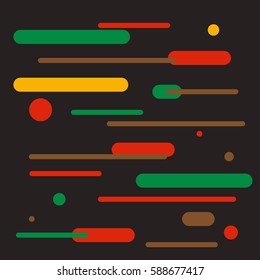 Cover with flat geometric colorful backgrounds. Applicable for Banners, Placards, Posters flat vector