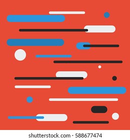 Cover with flat geometric colorful backgrounds. Applicable for Banners, Placards, Posters flat vector