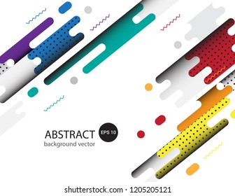 Cover with flat geometric pattern Background.Vector illustration.