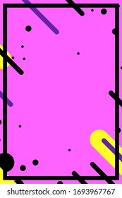 Cover with flat geometric pattern. Cool colorful background. Applicable for Banners, Placards, Posters, Flyers. Eps10 vector template