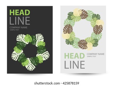 Cover with floral pattern, head line