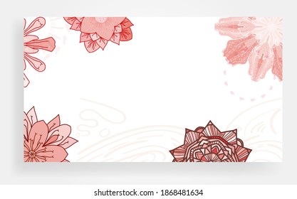 fondo vectorial de material floral de cobertura