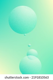 Cover fluid with round shapes. Gradient circles on holographic background. Modern hipster template for placards, banners, flyers, report, brochure. Minimal cover fluid in vibrant neon colors.