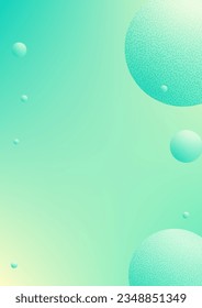 Cover fluid with round shapes. Gradient circles on holographic background. Modern hipster template for placards, banners, flyers, report, brochure. Minimal cover fluid in vibrant neon colors.