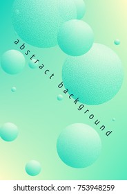 Cover fluid with round shapes. Gradient circles on holographic background. Modern hipster template for placards, banners, flyers, report, brochure. Minimal cover fluid in vibrant neon colors.
