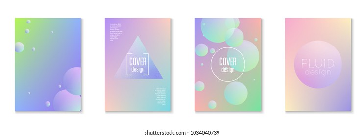 Cover fluid set with round shapes
