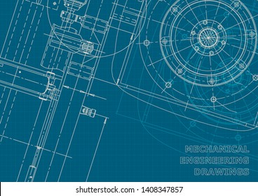 Cover, flyer, banner, background. Engineering drawing, technical documentation