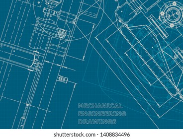 Cover, flyer, banner, background. Engineering drawing, technical documentation