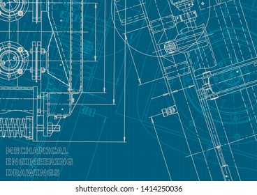 Cover, flyer, banner, background. Engineering drawing, technical documentation