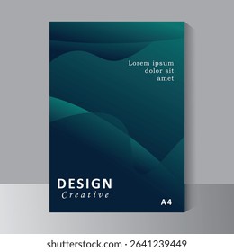 Cover and  flyer design for your business, Book Cover Design, Brochure Vector Template, Annual Report, Magazine, Business Presentation, Poster, Banner, Website, with blue mix colour
