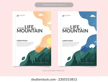A cover flyer with nature concept