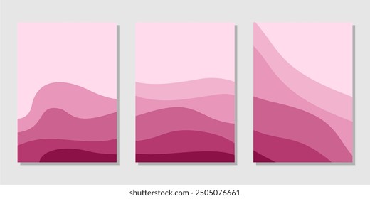 Plantilla de la cubierta o del volante con el fondo abstracto del papel cortado, Plantilla de Vector en estilo del arte de la talla