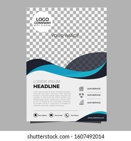 Cover flyer template design  annual report business brochures design