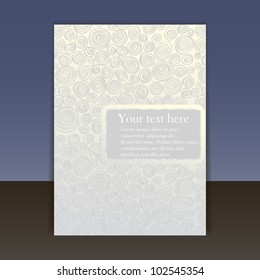 cover or flyer vector design