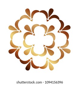 cover frame victorian style with floral shape