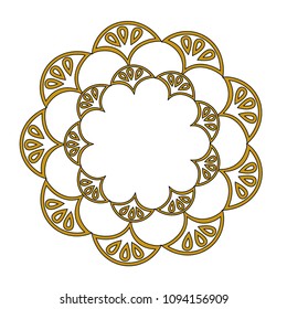cover frame victorian style with floral shape
