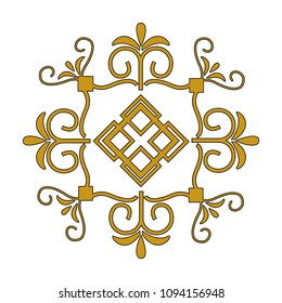 cover frame victorian style with floral shape