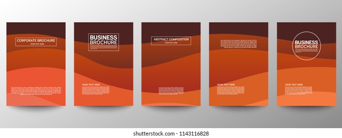 Cover geometric minimal. Set. Vector abstract line pattern for poster design. Set of templates for business brochures. Cool halftone gradients.Graphic pattern for annual album backdrop.Material design